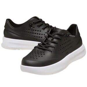Crocs In Motion Pacer Sneaker Shoe-Bungee Laces-Black/Atmosphere Comfort Size 7